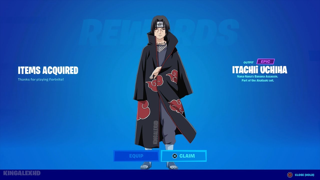 How to get Itachi Uchiha Skin NOW FREE in Fortnite! (Unlocked Naruto