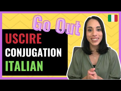 [Italian Verbs] Learn 3 BASIC Tenses for verb USCIRE | GO OUT Conjugation Italian