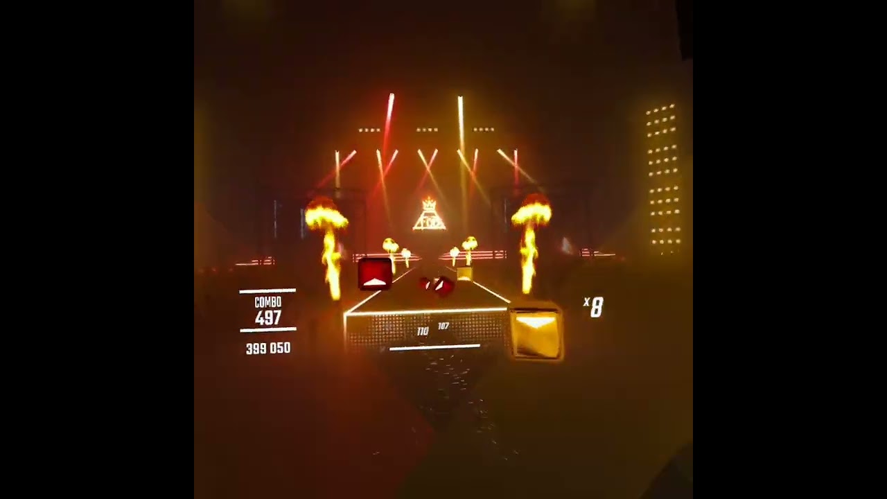 Безумная Пи играет в Beat Saber на эксперте. Fall Out Bay - Dance,Dance