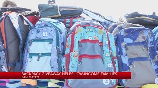 Backpack giveaway in San Mateo helps low-income families