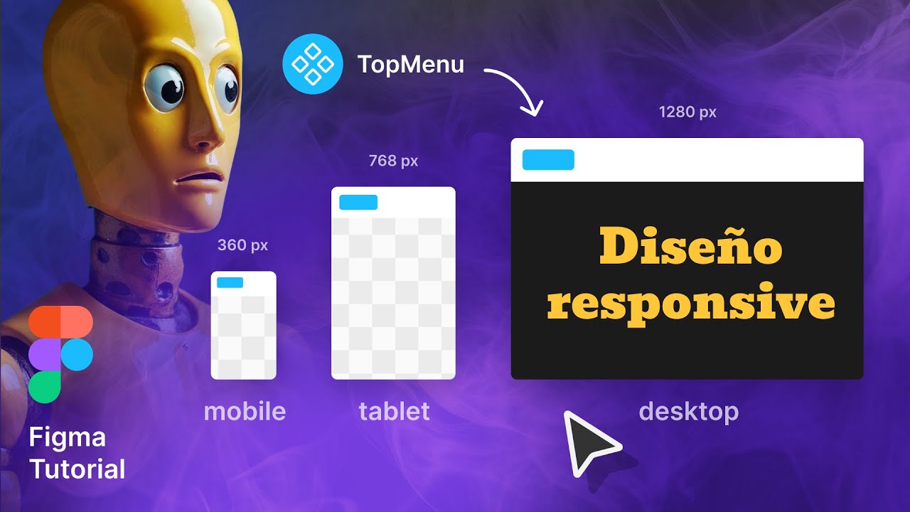 DISEÑO RESPONSIVE para dummies 🟨⬛ Figma Tutorial 🟨⬛ - YouTube