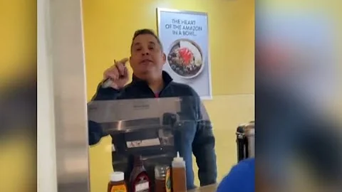 Viral video shows customer yelling racist comments...