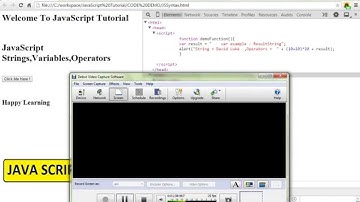 JAVASCRIPT SYNTAX STRING VARIABLES OPERATORS DEMO
