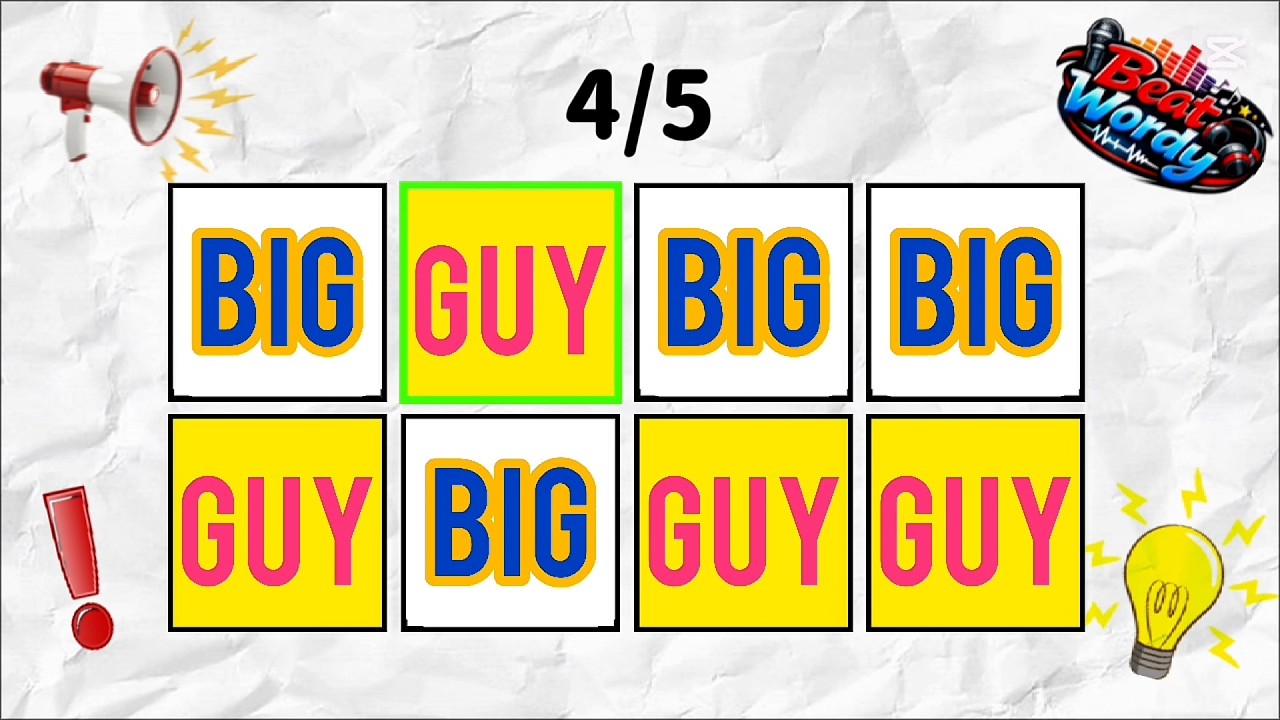 Say The Word On Beat - Level 1 to Level 3