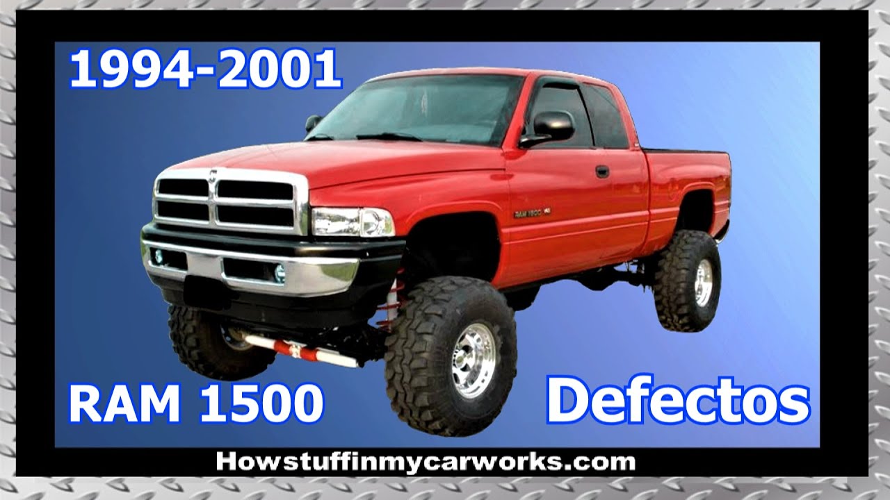 Custodio adecuado neumático Dodge RAM 1500 Modelos 1994 al 2001 defectos, fallas y problemas comunes -  YouTube