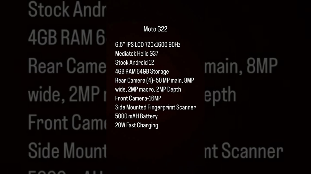 Moto G22 Best Smartphone under ₹10000