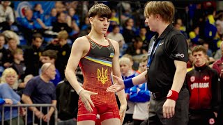 U15 Abdul Salam Dadaev Den Vs Nikita Gracovs Lat 62Kg. Greco-Roman Boys Youth Wrestling. B-Cam-M