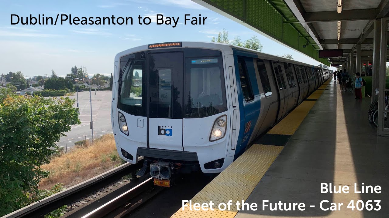 BART Blue Line Ride: Dublin/Pleasanton to Bay Fair - Fleet of the Future