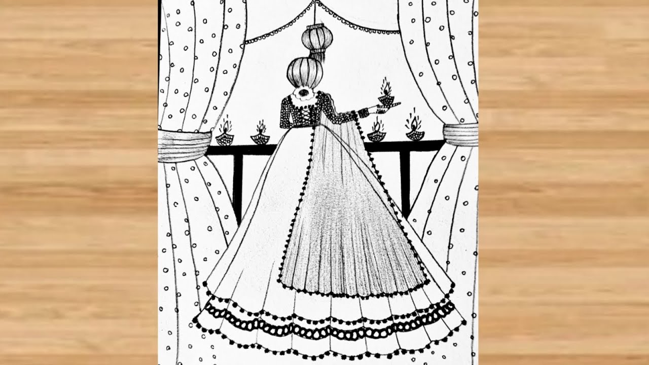 Happy Diwali Drawing Easy | Sundar Diwali Ka Chitra Kaise Banaen | Dipawali Ka Chitra Kaise Banaen 