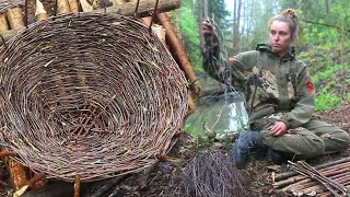 Making a Basket from BIRCH TREE
