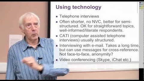 Research Interviewing Part 6: Good Practice and Technology