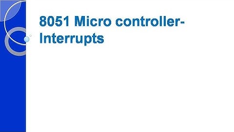 8051 microcontroller interrupts/workshop instructor/demonstrator in electronics and communication