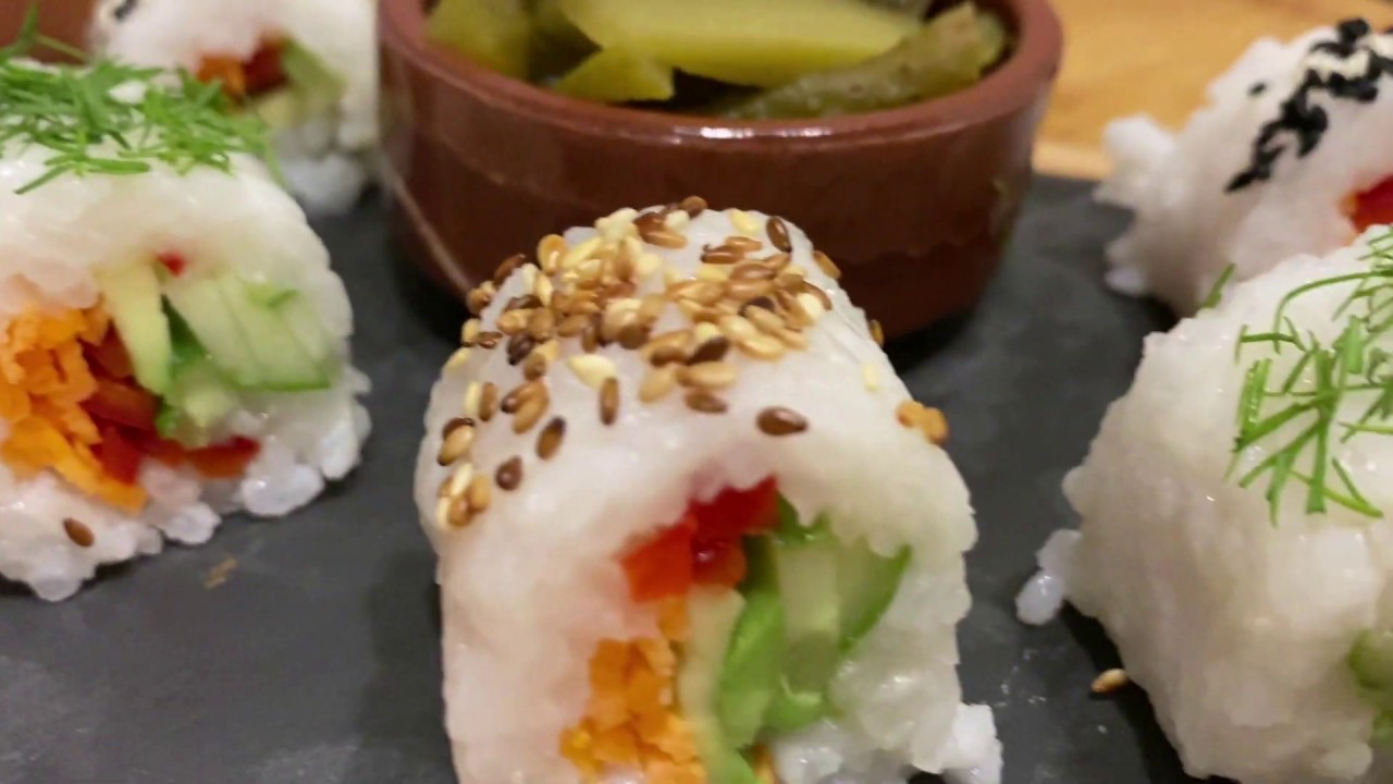 vegan sushi tarifi youtube