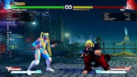 [SFV] Rainbow Mika - Corner post stun mic combo