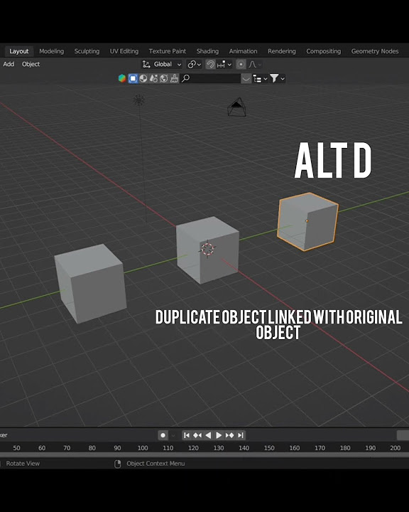 How to duplicate an object in 2 ways in blender in telugu|| # ...