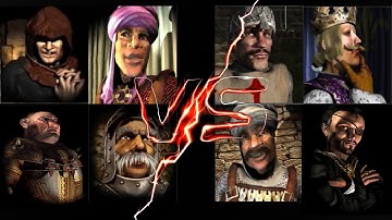 ABBOT EMIR PIG MARSHALL VS SHERIFF PHILIPP SULTAN SNAKE | Stronghold Crusader Ai Battle