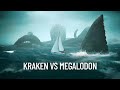 E se um tubarão Megalodon lutasse contra o Kraken?