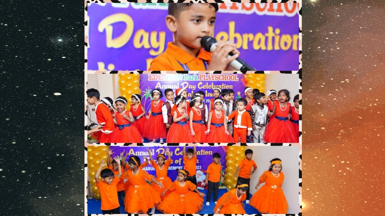 Eden kidZpark playschool Annual day celebration-Onam speech, Christmas&New year dance,Vote of thanks