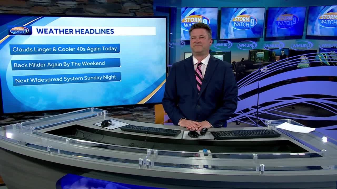 Video: Cooler day with weekend warmup ahead - YouTube