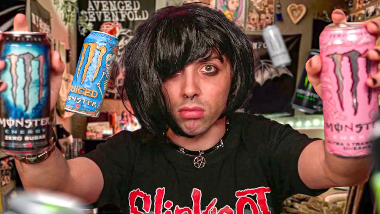 emo real prueba todas las monster 😎