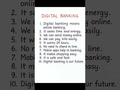 💳 Digital Banking – 10 Lines Essay | Easy English for Students