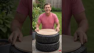 Genius Way to Upcycle Old Tires into Outdoor Decor ✨ #diydecor #garden #recycledart