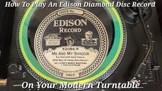 How To Play Any Edison Diamond Disc Records on a Modern Turntable!! Simple Cartridge Wiring! WOW!!