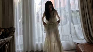 Sweet and Gentle Keke Showcases Our Exclusive ProudFox Two-Piece Dress Design