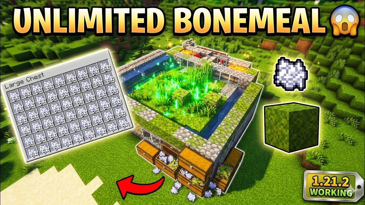 I Made an INFINITE Bonemeal Farm 😱 (Fully AFK) | Ep 12 Minecraft - YouTube