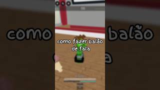 como fazer balão de fala  #jjs #roblox #humor #tutorial #skillbuilding