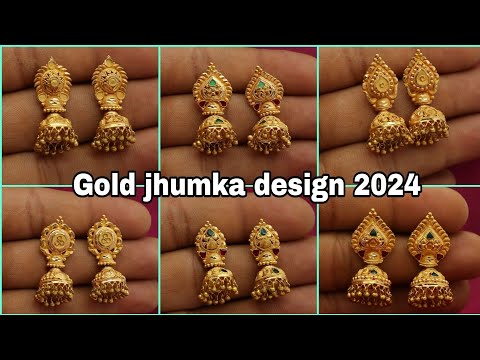 22K Yellow Gold & Ruby Jhumka Earrings (19.2gm) – Virani Jewelers