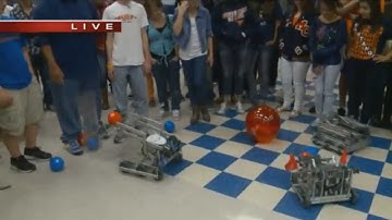 Vex Toss Up Robots Live on TV