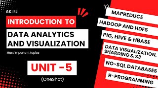 #5 IDAV/Data analytics Unit-5 One Shot (most important topics)||  B.Tech 3rd yr || @brevilearning
