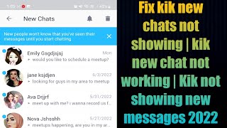 Can u live chat on kik