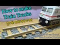 How to make train tracks model at home ● Cardboard realistic tracks HO scale ● #miniaturemodeltrains