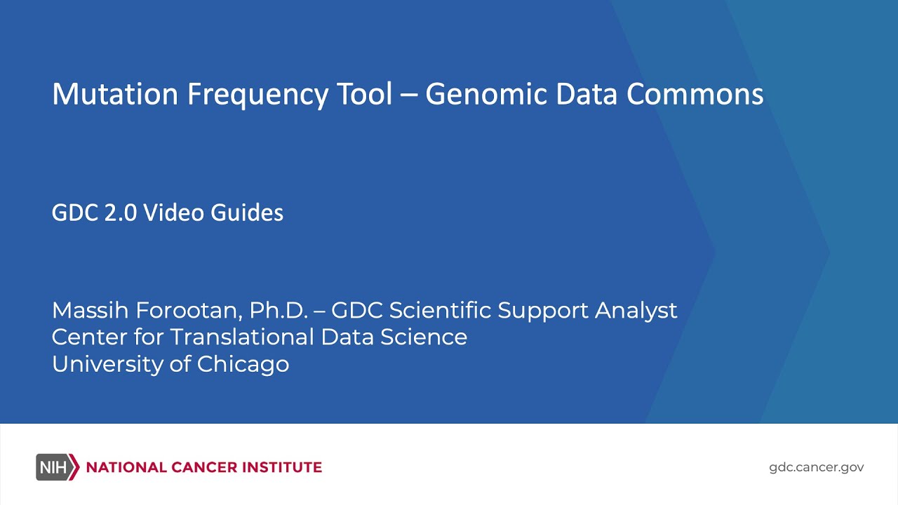 Mutation Frequency Tool - Genomic Data Commons