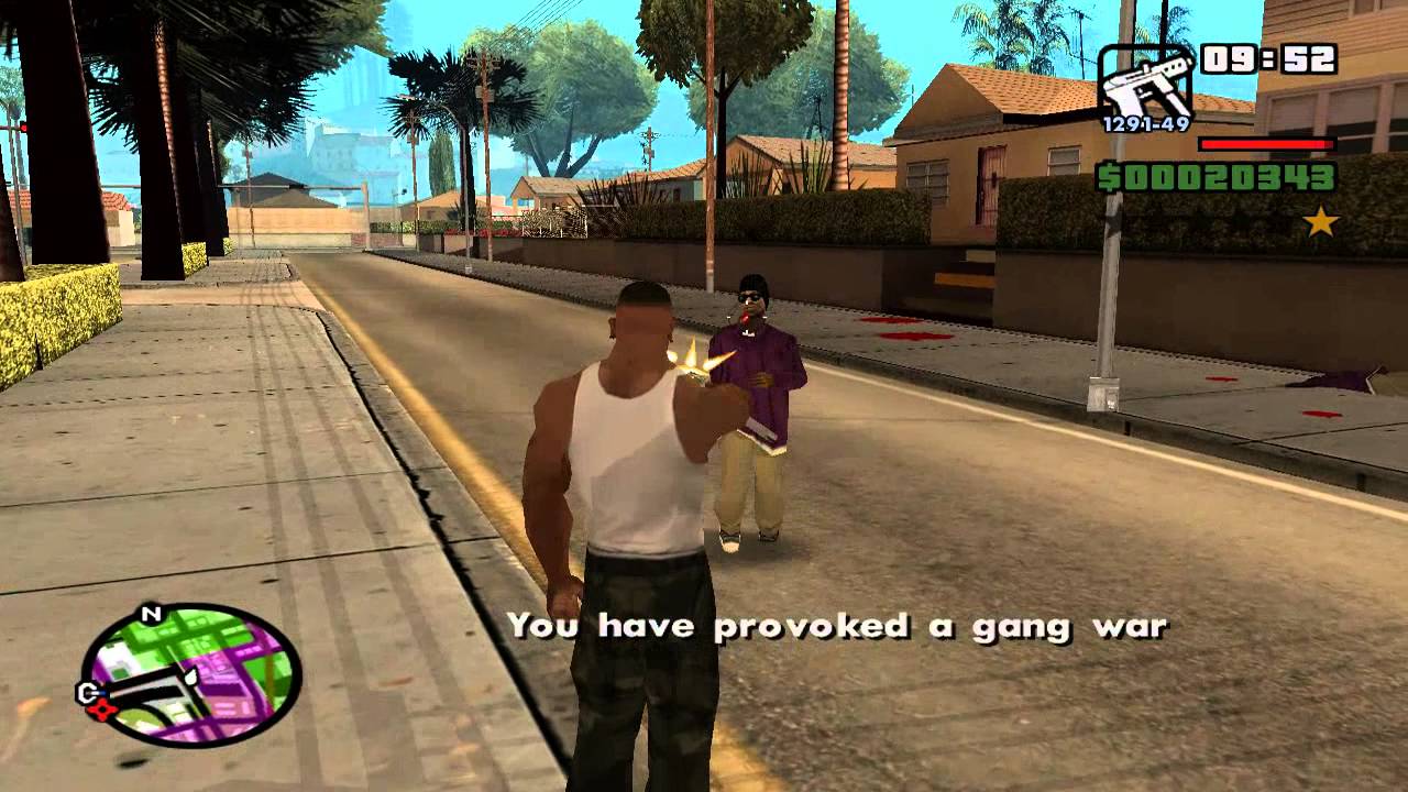 Gang War take over 11 GTA San Andreas.