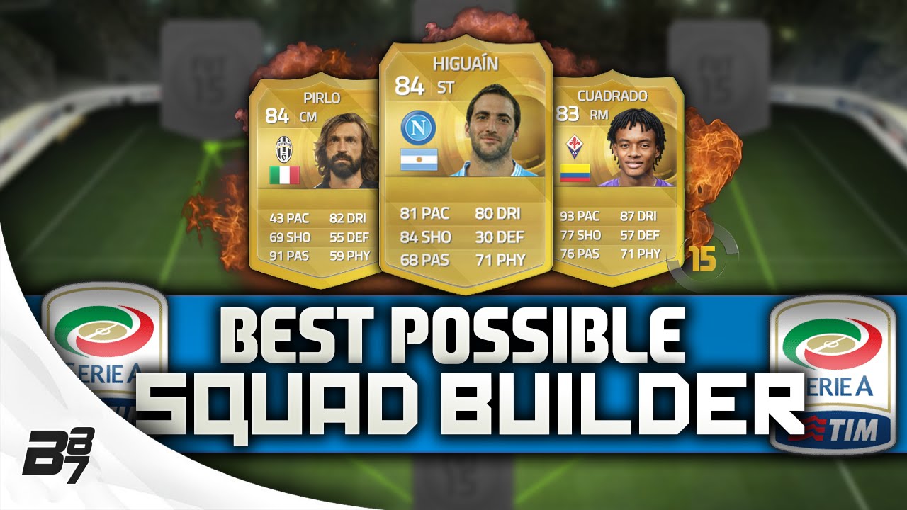 BEST POSSIBLE SERIE A TEAM! w/ CUADRADO and PIRLO | FIFA 15 Ultimate