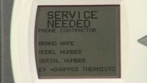 DXM2 Unit Fault Code 9 -  Swapped Thermistor