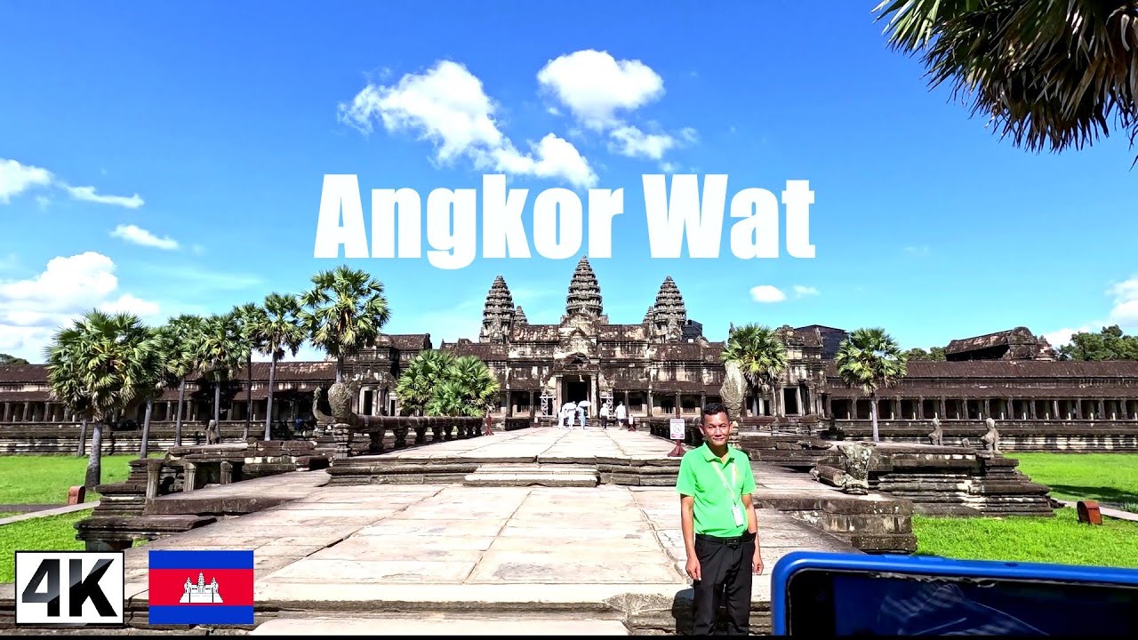 🛕4K 🇰🇭 Angkor Wat Walking Tour │ UNESCO World Heritage Site │ Siem Reap, Cambodia │ Part 1