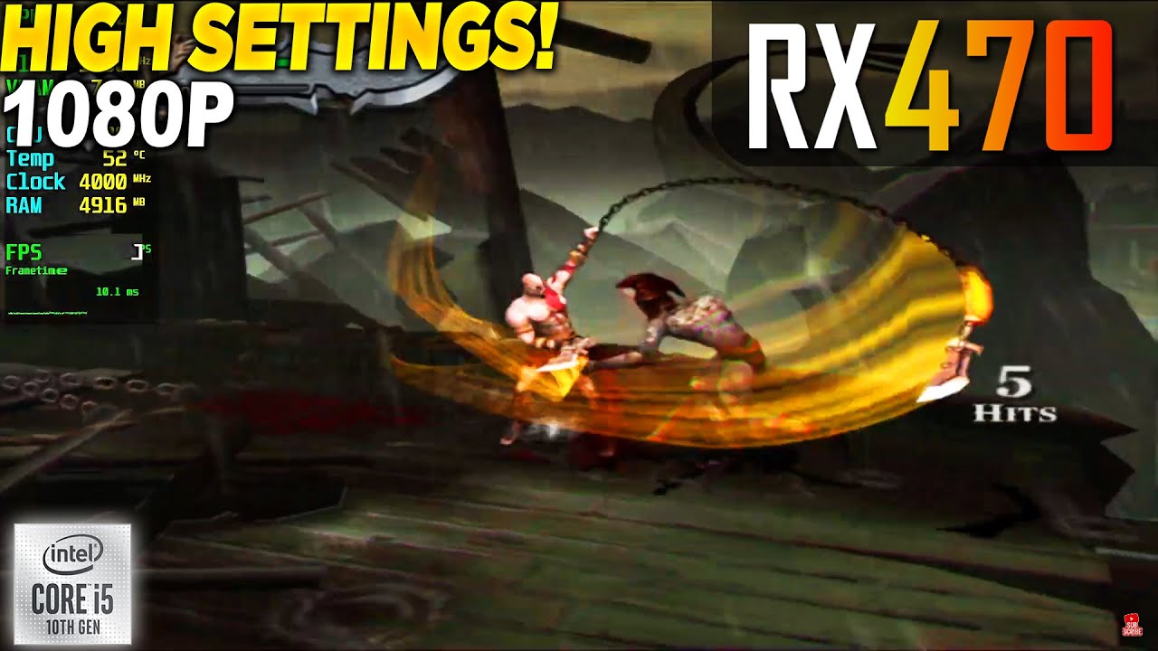 God of War 1 RX 470 - 1080p High,