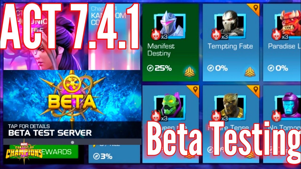 Act 7.4.1 Testing Beta • Mcoc • Marvel Contest of Champions
