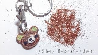 Polymer Clay : Glittery Rilakkuma Head Charm