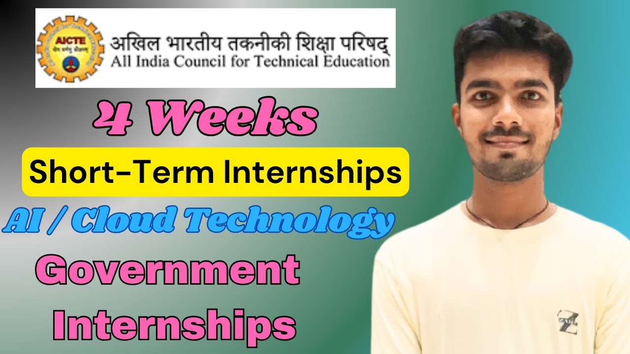 4 Weeks Short Term Internships for students Government Internships