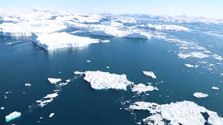 Groenland Ilulissat Baie De Disko En Avion Greenland Ilulissat Disko Bay In Plane