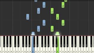 My Cup Runneth Over Ed Ames [ Easy Piano Tutorial] Synthesia