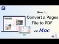 How to Convert a Pages File to PDF on Mac | Wondershare PDFelement 8