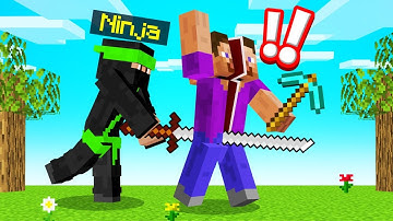 Playing A NINJA MANHUNT In MINECRAFT...