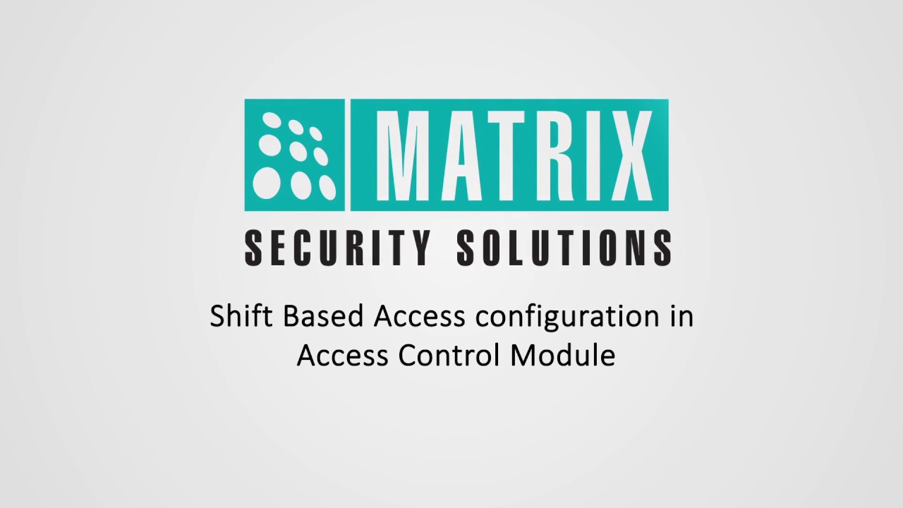 Shift Based Access configuration in Access Control Module - YouTube