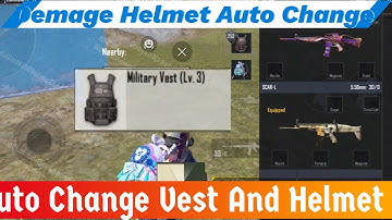 How to auto Change Helmet & Vest Wow | Helmet Vest change Tutorial PUBG Mobile Wow